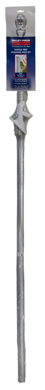 Valley Forge 29407-TANGLE Flag Pole, 1 in Dia, Aluminum