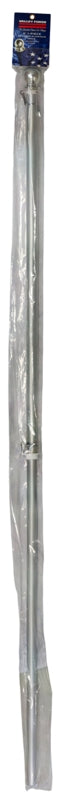 Valley Forge 60733 Flag Pole, 1 in Dia, 6 in H, Aluminum