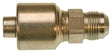 Gates MegaCrimp G25165-0406 Hose Coupling, 1/4 x 9/16 in Dia, 2.22 in, 9/16-18, Crimp x JIC, Straight Angle, Steel, Zinc