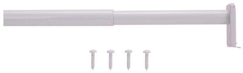 ProSource 21013PHX-PS Adjustable Closet Rod, 30 to 48 in L, Steel