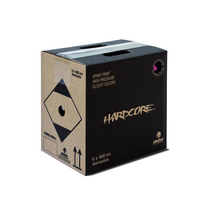 MTN Hardcore Gloss Magenta Spray Paint 11 oz, Pack of 6