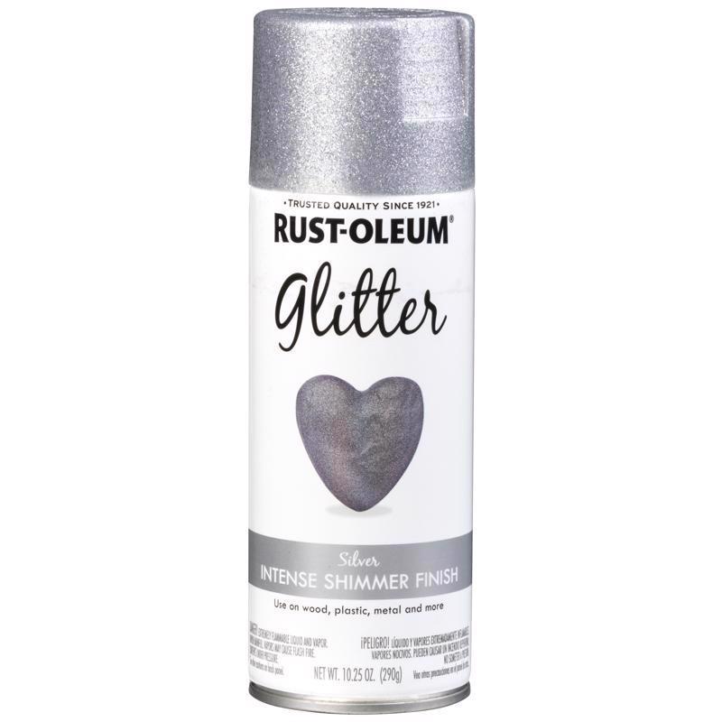 Rust-Oleum Specialty Glitter Silver Spray Paint 10.25 oz