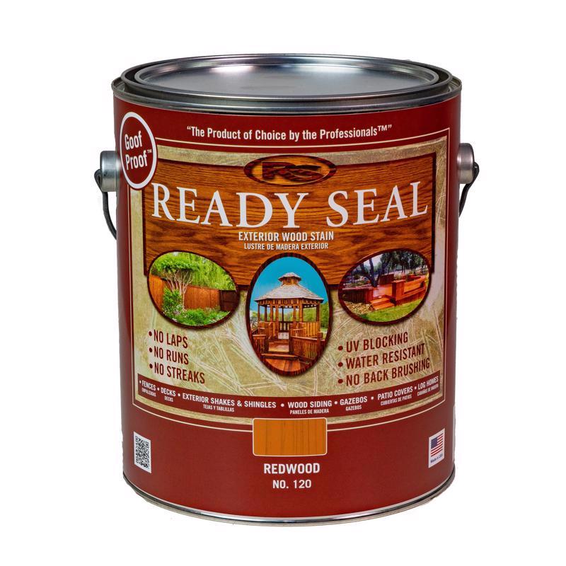 Ready Seal Goof Proof Semi-Transparent Flat Redwood Oil-Based Penetrating Wood Stain/Sealer 1 gal, Pack of 4