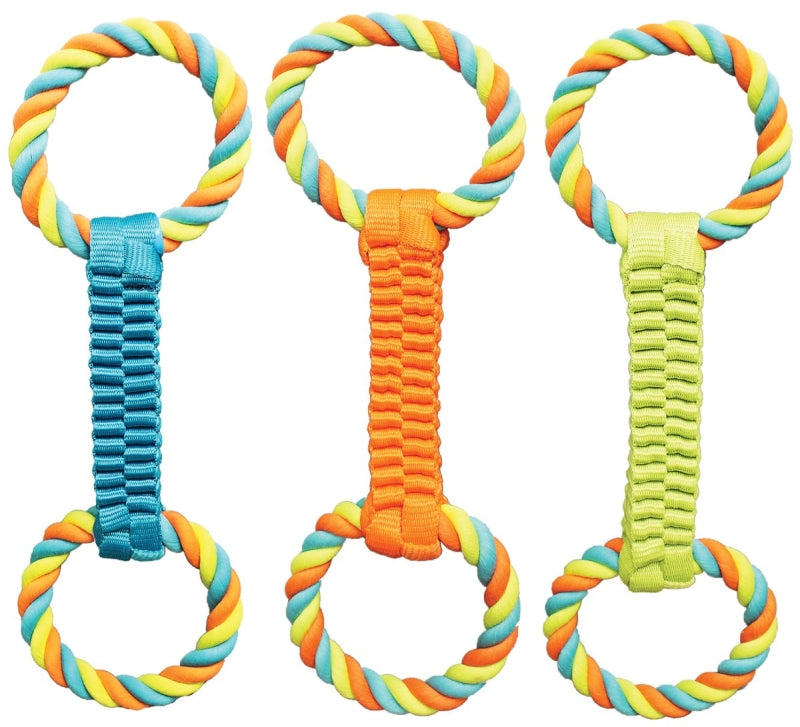 Chomper WB15526 Dog Toy, Ballistic Weave and Rope Tug, Nylon
