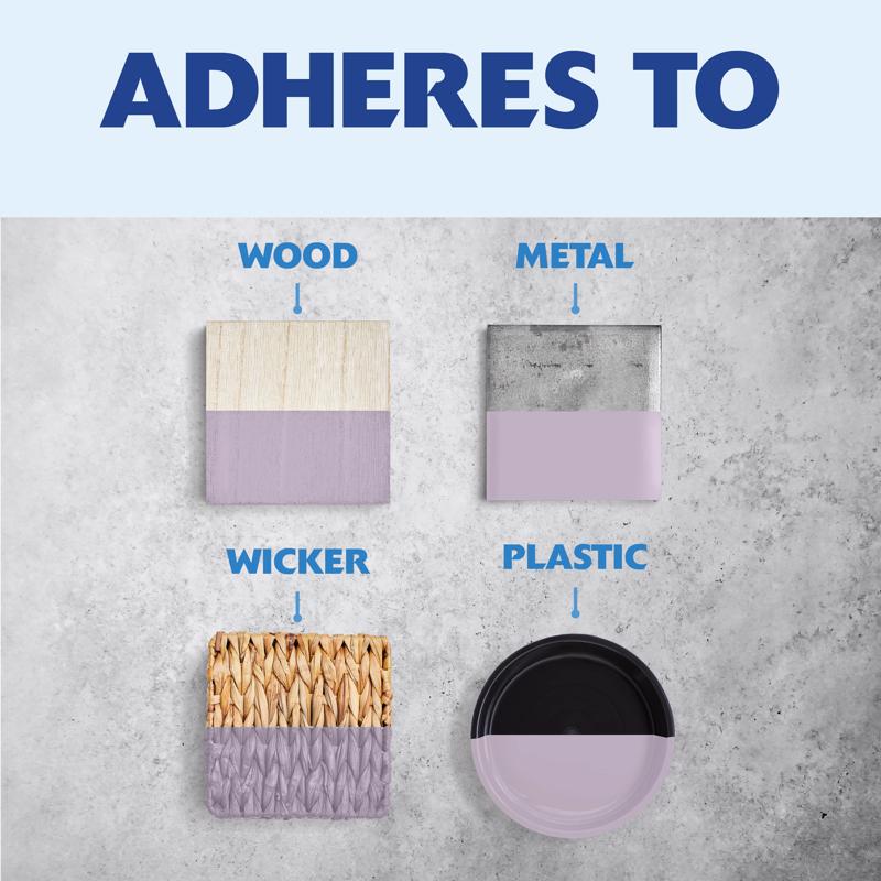 Rust-Oleum Painter's Touch 2X Satin Silver Lilac Paint+Primer Spray Paint 12 oz