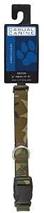 Casual Canine ZA6741 14 43 Dog Collar, D-Ring Link, 14 to 20 in L, 5/8 in W, Nylon, Green Camo