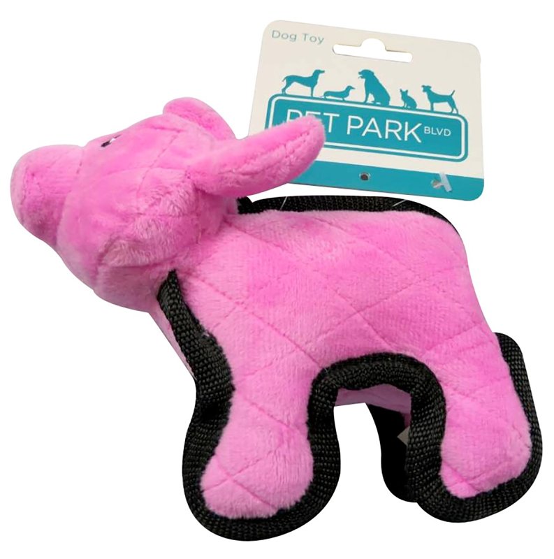 Pet Park Blvd US2021 14 22 Dog Toy, Small, Chew, Tuffimals Pig