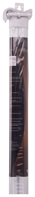 ProSource 21014PHX-PS Adjustable Closet Rod, 48 to 72 in L, Steel