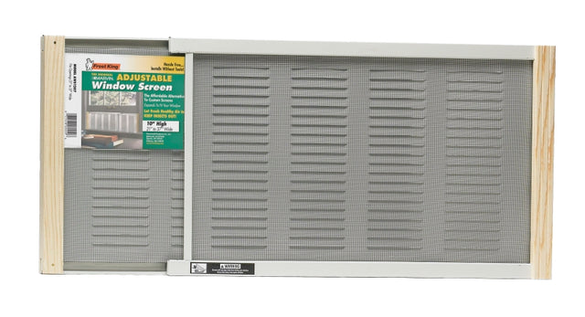 Frost King W.B. Marvin AWS1207 Window Screen, 10 in L, 21 to 37 in W, Aluminum