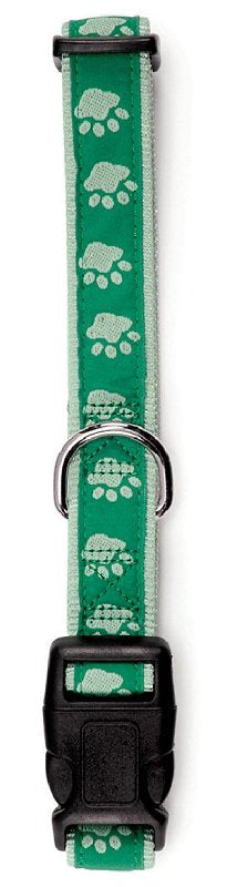 Casual Canine ZA8871 10 43 Dog Collar, 10 to 16 in L Collar, 5/8 in W Collar, Nylon, Green