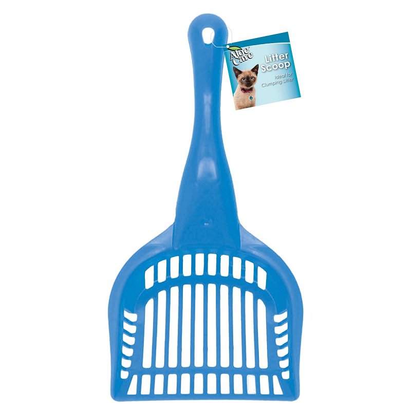 Aloe Care A04987 Litter Scoop, Plastic, Blue