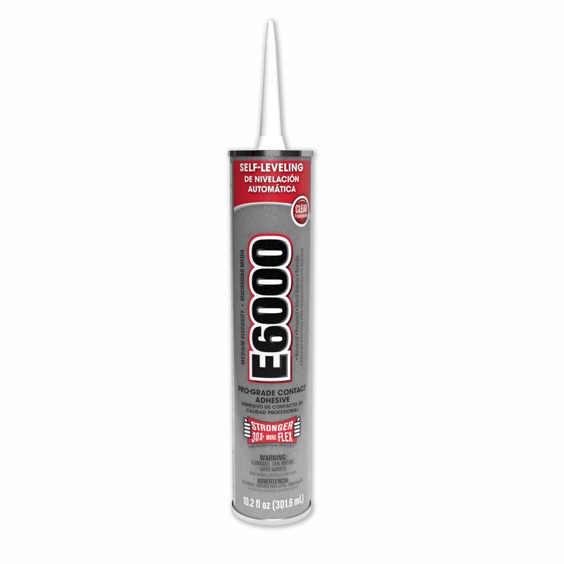 E6000 Polyurethane Industrial Adhesive 10.2 oz, Pack of 12