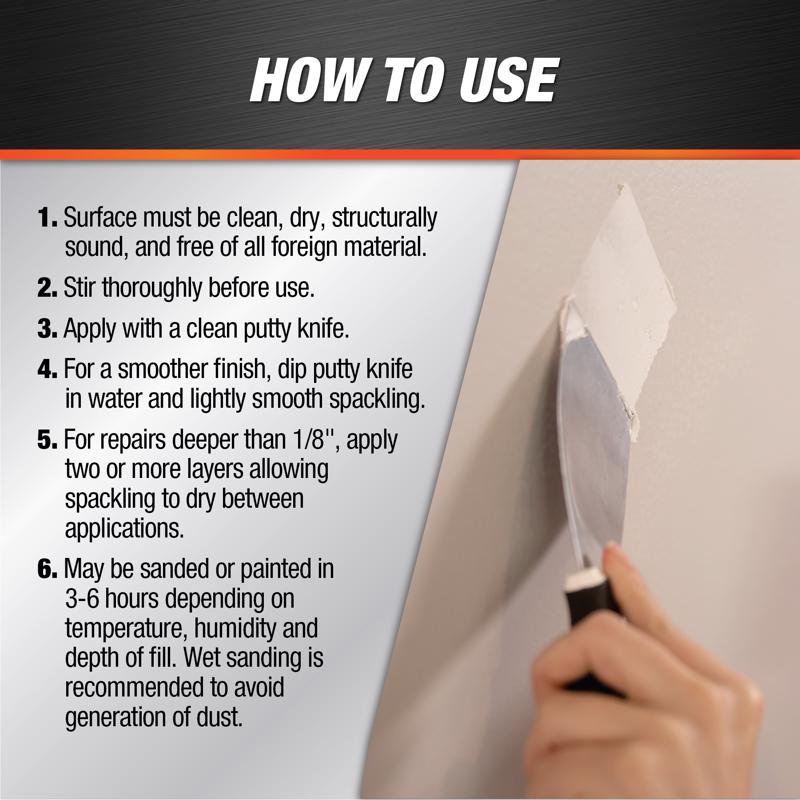 DAP Ready to Use White Spackling Compound 1 qt