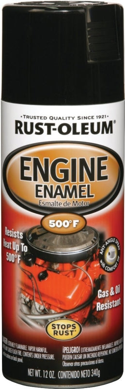 Rust-Oleum Automotive 248932 Engine Spray Paint, Black, 12 oz Can
