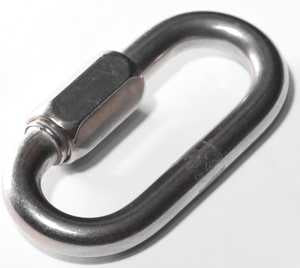 Baron 7350T-1/2 Quick Link, 1/2 in Trade, 2860 lb Working Load, Steel, Zinc, Pack of 10