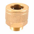 Forney Brass Air Coupler 1/4 in. Male X 1/4 in. 1 pc