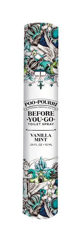 Poo-Pourri Vanilla Mint Scent Odor Eliminator 10 ml Liquid, Pack of 12
