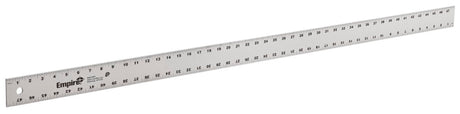 Empire 4004 Straight Edge Ruler, 48 in L, 2 in W, Inch Graduation, Aluminum, 2 in W