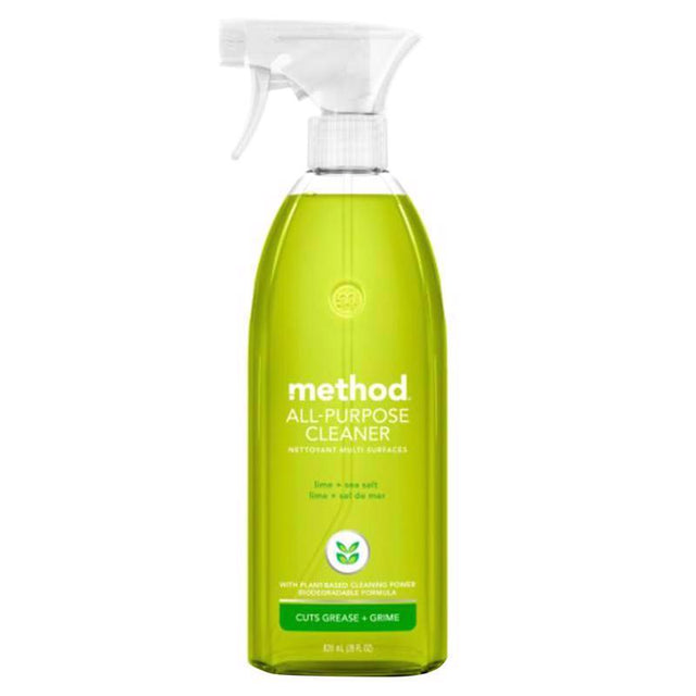Method Lime and Sea Salt Scent All Purpose Cleaner Liquid 28 oz, Pack of 8