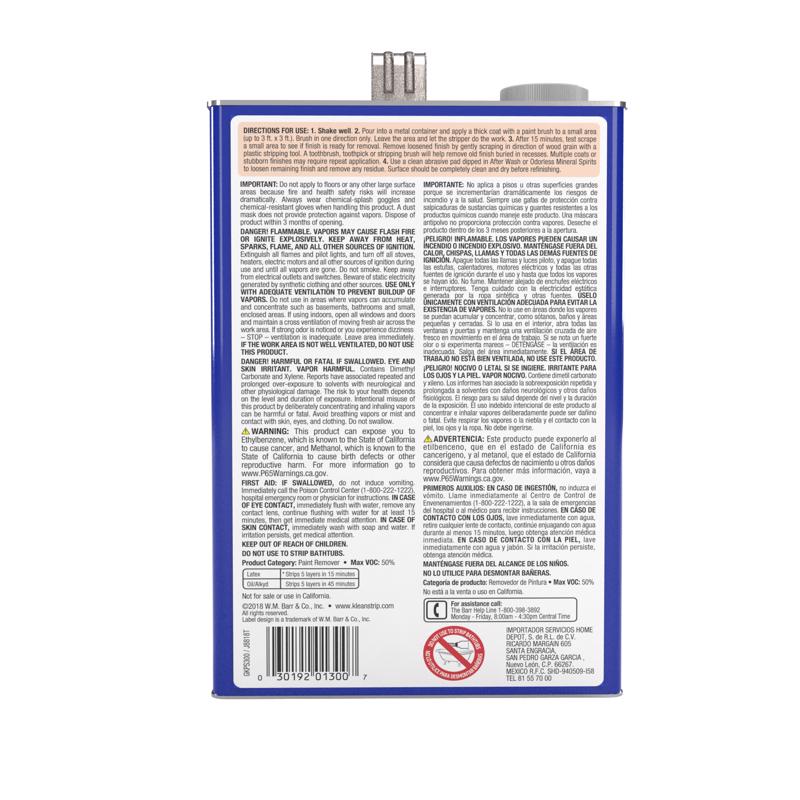 Klean Strip Fast Paint and Varnish Stripper 1 qt, Pack of 6