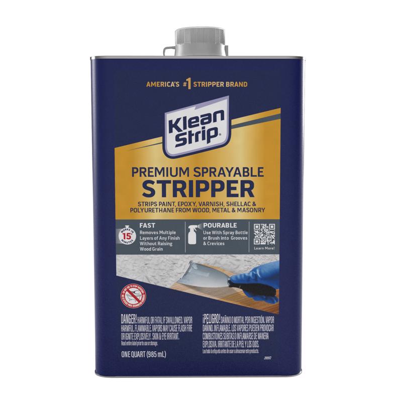 Klean Strip Sprayable Fast Paint and Varnish Stripper 1 qt, Pack of 4