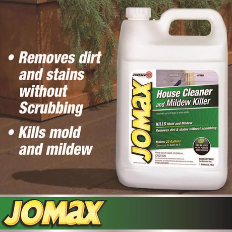 Zinsser Jomax House Cleaner and Mildew Killer 1 gal, Pack of 4