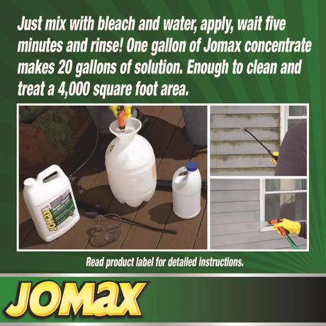 Zinsser Jomax House Cleaner and Mildew Killer 1 gal, Pack of 4