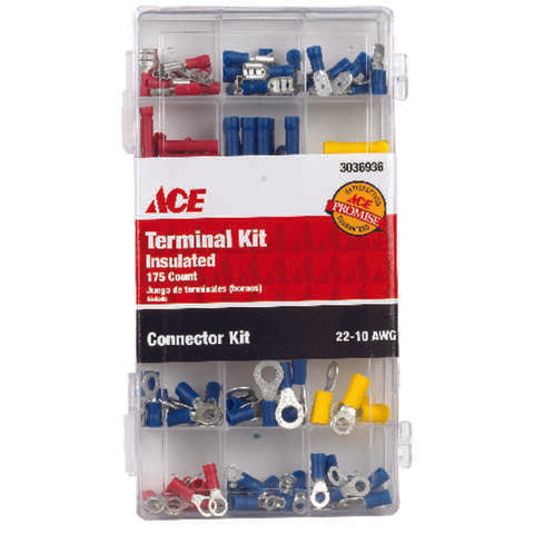 Ace Terminal and Connector Kit Multicolored 175 pk