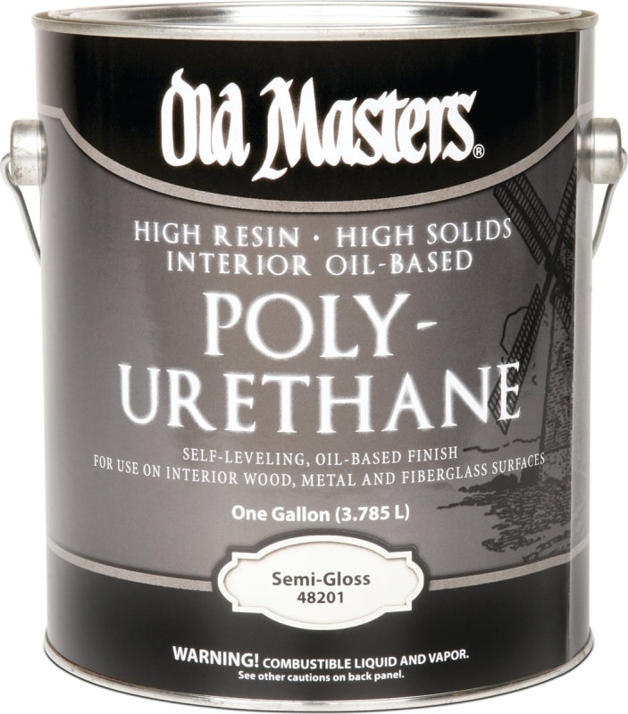 Old Masters 48201 Polyurethane, Oil Base, Clear, Semi-Gloss, Liquid, 1 gal Can, 0.94 Specific Gravity, Pack of 2