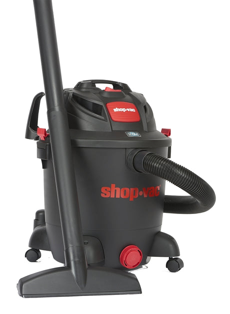 Shop-Vac 8251205 Wet/Dry Vacuum, 12 gal Vacuum, 140 cfm Air, Cartridge, Disposable Filter, 5.5 hp, 120 VAC