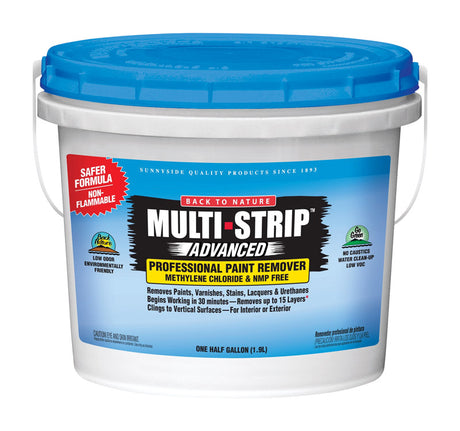 Back to Nature Multi-Strip Advanced Professional Strength Paint Remover 1/2 gal, Pack of 4
