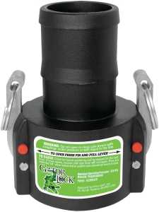 Green Leaf GLP 200 C Cam Lever Coupling, Female x Hose Barb, Glass Filled Polypropylene