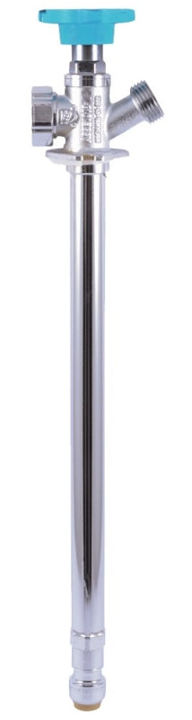 Cash Acme 24636LF Anti-Siphon Sillcock, 12 in L, 1/2 x 3/4 in, MHT, 125 psi, Brass Body