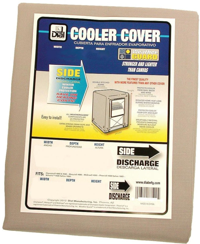 Dial 8745 Evaporative Cooler Cover, 34 in D, 36 in H, Polyester