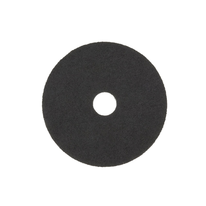 3M 17 in. D Non-Woven Natural/Polyester Fiber Floor Pad Disc Black, Pack of 5