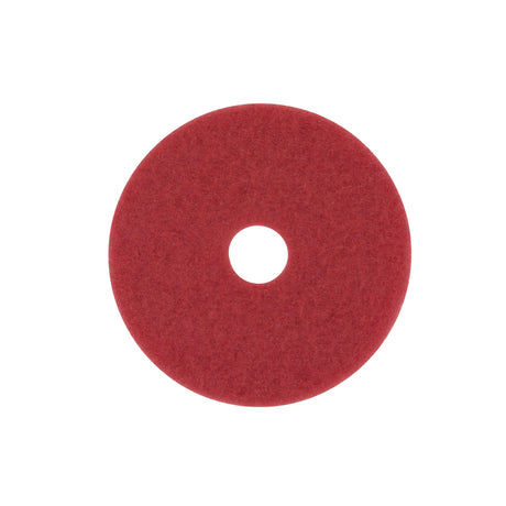 3M Scotch-Brite 17 in. D Non-Woven Natural/Polyester Fiber Buffer Floor Pad Red, Pack of 5