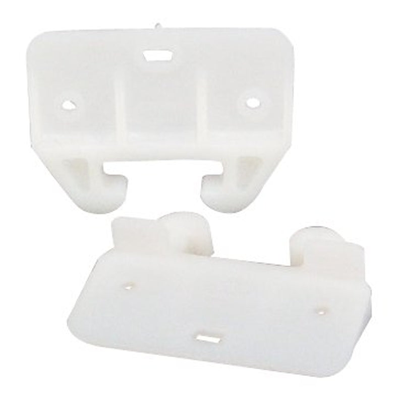 US Hardware WP-8813C Series Drawer Guide, For: 1-1/8 in Track, Plastic, White, Pack of 6