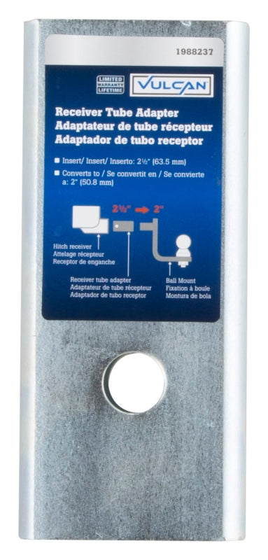 Vulcan RTA01 Receiver Tube Adapter, Steel, Zinc