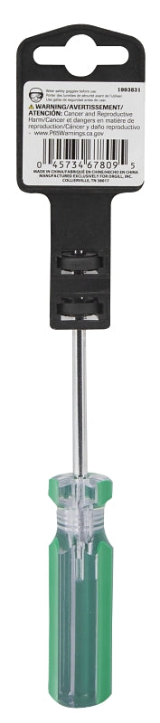 Vulcan SQ14 Screwdriver, S1 Drive, Square Drive, 7 in OAL, 4 in L Shank, Plastic Handle