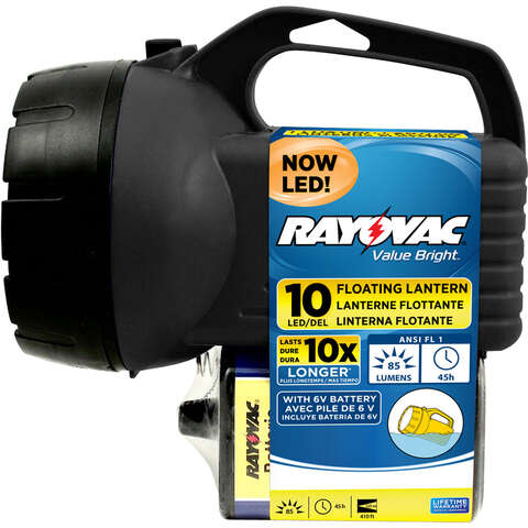 Rayovac Brite Essentials 85 lm Black LED Floating Lantern, Pack of 4