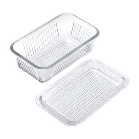 Lifetime Clear Glass Multi Function Butter Dish 1 pk, Pack of 4