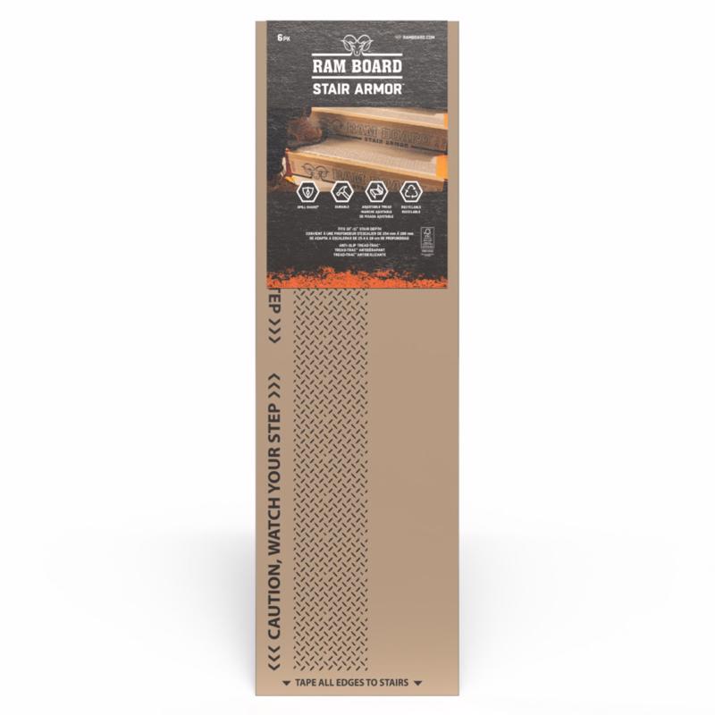 Ram Board Stair Armor 19 in. H X 34 in. W Polypropylene Stair Protector 6 pc