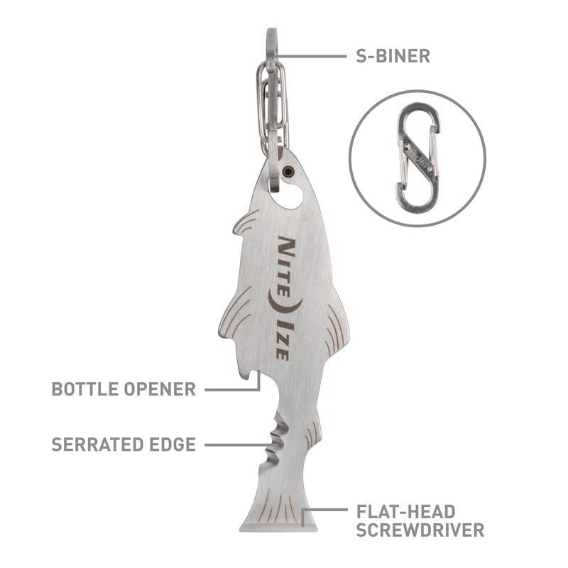 Nite Ize DoohicKey Stainless Steel Silver S-Biner Key Tool, Pack of 6