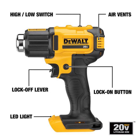 DeWalt 20V MAX 20 V Cordless Heat Gun Accessory Kit