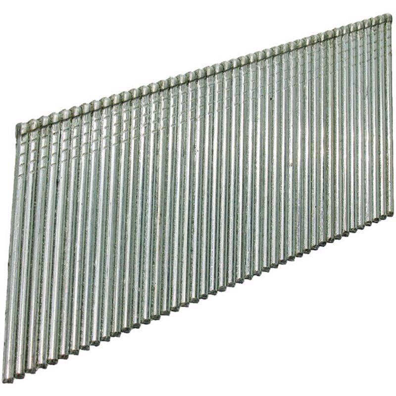 Grip-Rite 2-1/2 in. L X 15 Ga. Angled Strip Electro Galvanized Finish Nails 1000 pk