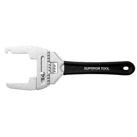 Superior Tool Adjustable Locknut Wrench Black 1 pc
