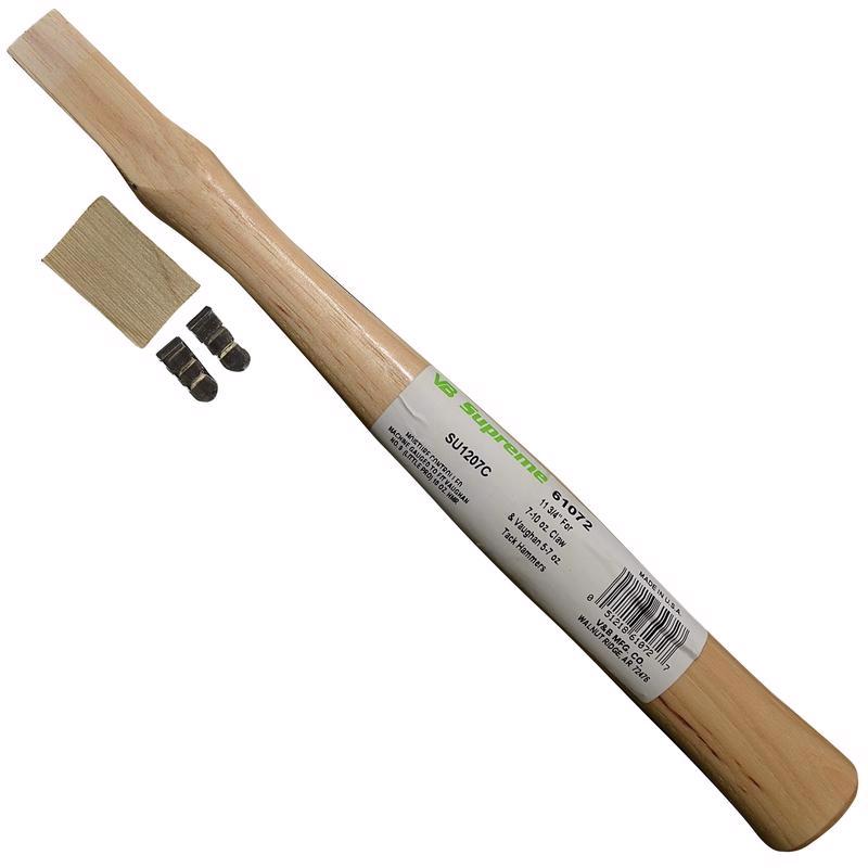Vaughan 12 in. American Hickory Claw Hammer Replacement Handle Natural 1 pc