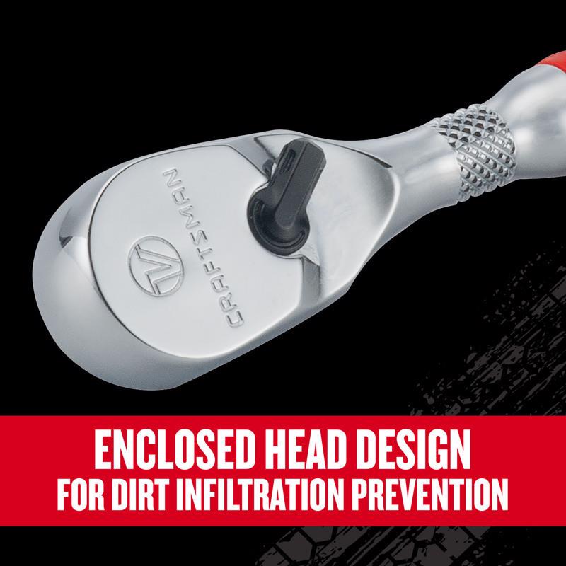 Craftsman V-Series 1/4 in. drive Comfort Grip Ratchet 80 teeth