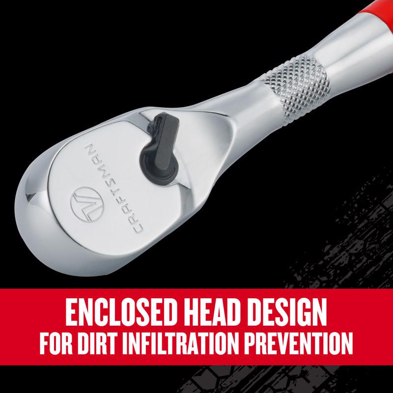 Craftsman V-Series 3/8 in. drive Comfort Grip Ratchet 96 teeth