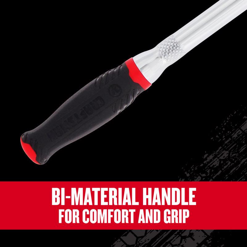 Craftsman V-Series 1/4 in. drive Comfort Grip Long Flex Head Ratchet 80 teeth